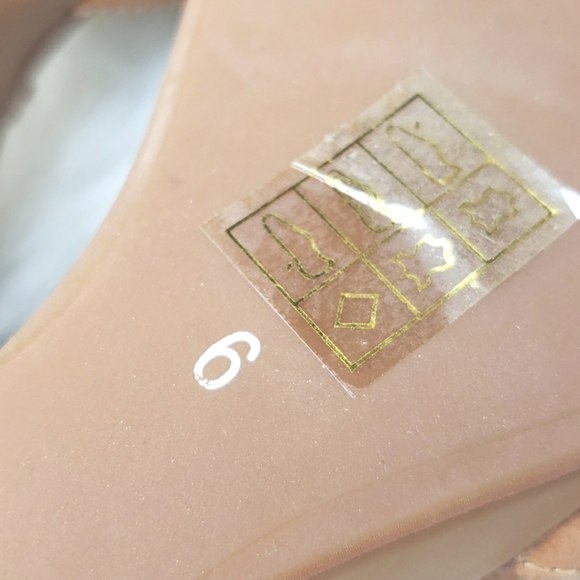 Jeffrey Campbell Tan Leather Wedge Sandals 6 Ankle strap - Picture 11 of 12